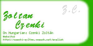zoltan czenki business card